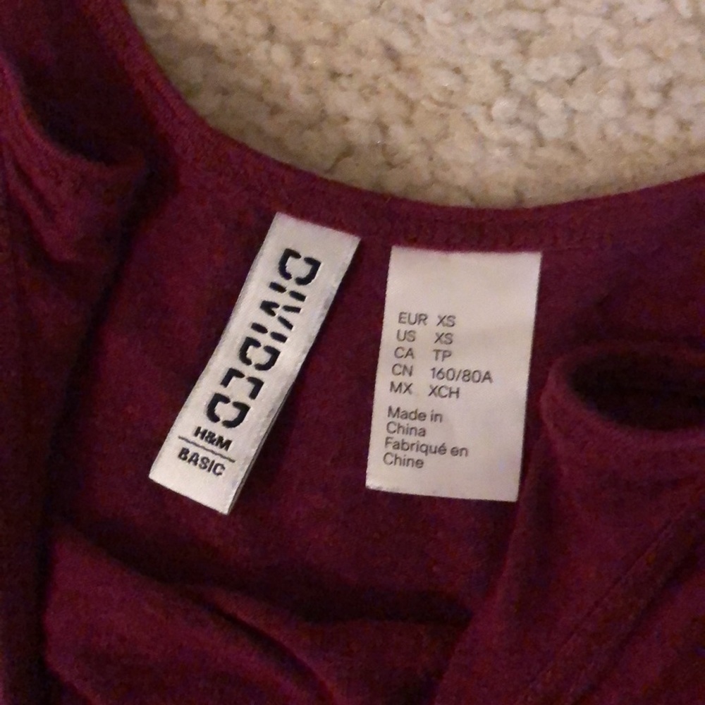 H&M Maroon Romper - Picture 2 of 2